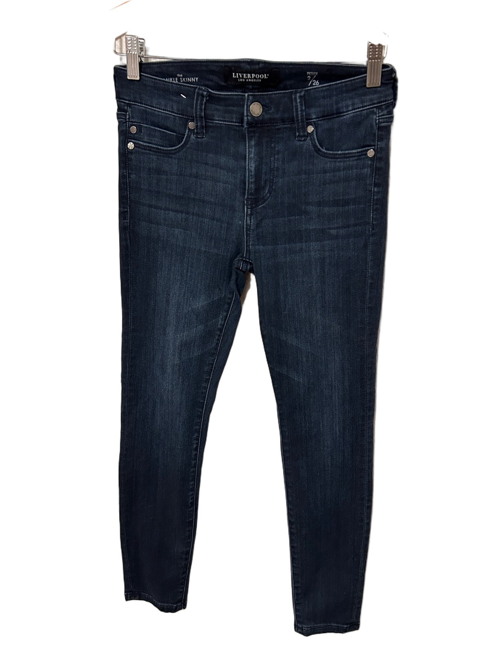 ⚓️Liverpool Dark Blue The Ankle Skinny Jeans size 2P GUC